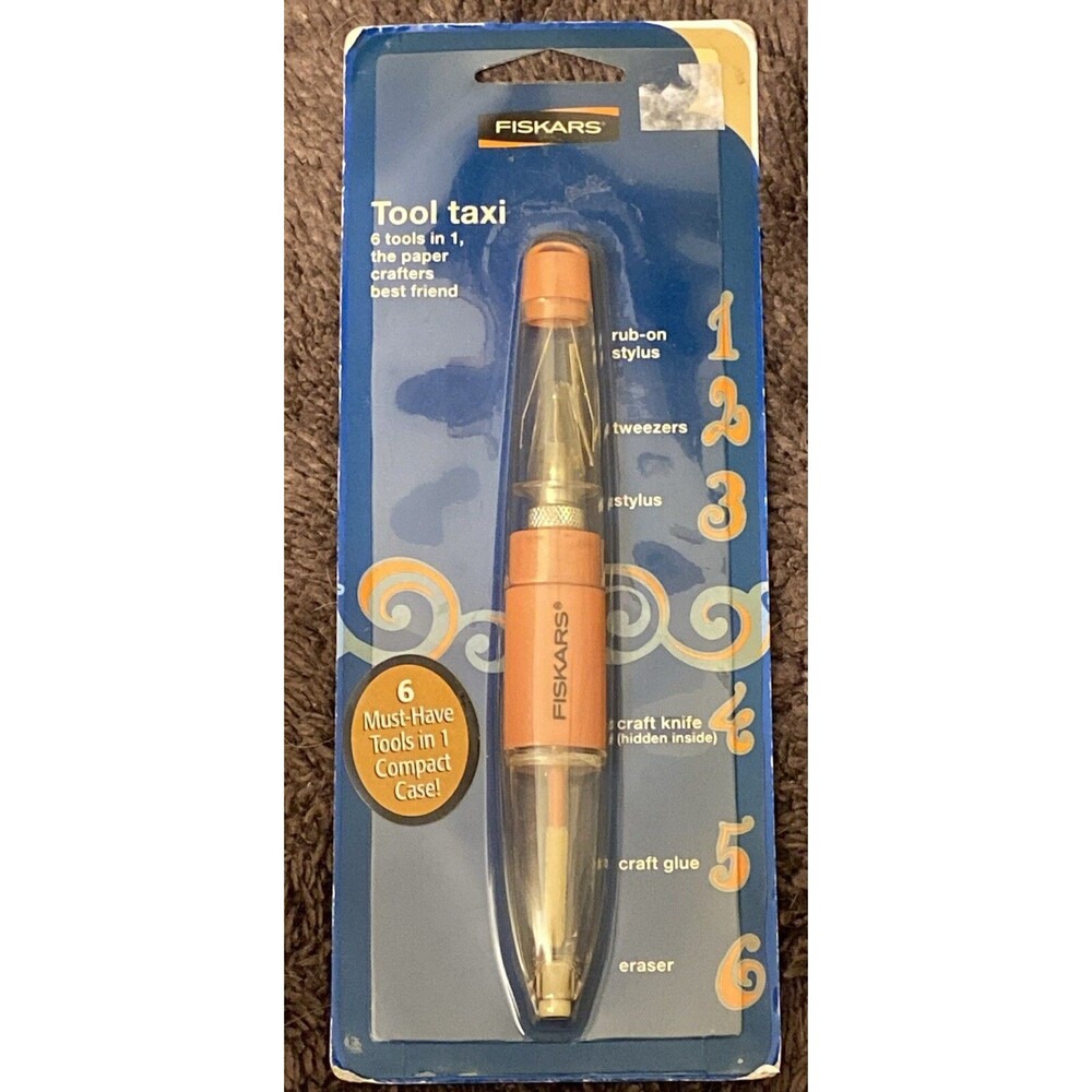 Fiskars Tool Taxi 6 In 1 Multi Tool Paper Crafting Scrapbooking  Stylus Tweezer